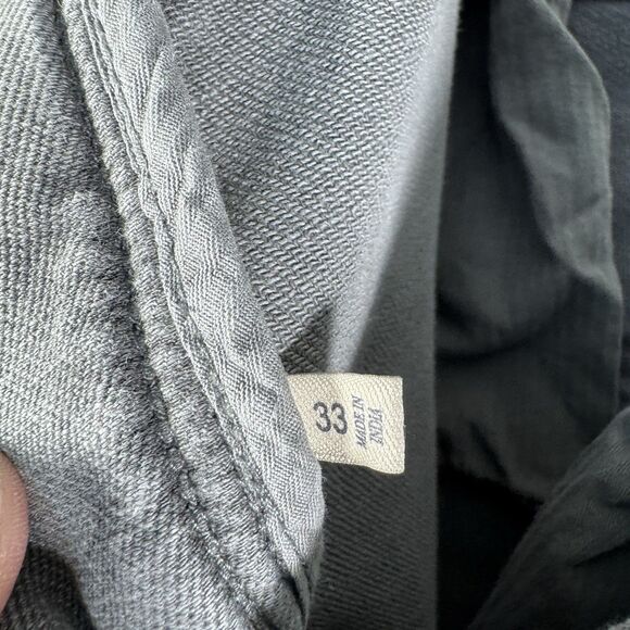 Faherty Stretch Terry 5-Pocket Pants Mens 33x30 Gray Performance Stretch - Picture 10 of 16